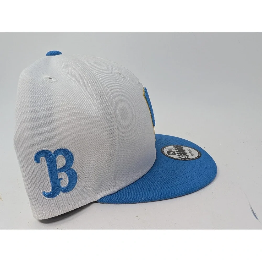UCLA Bruins Hat Cap Snap Back Mens One Size White Blue NCAA New Era 9FIFTY
